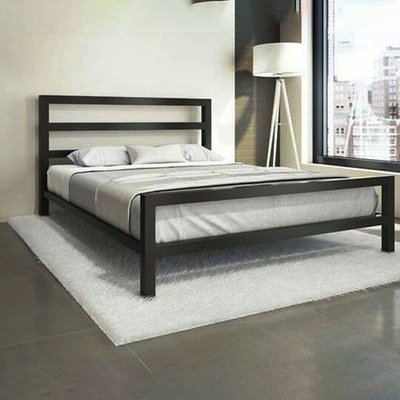 Ліжко 208х100х160 см з металевого каркасу 40х40 у стилі Loft ULT-4773292 фото