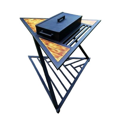 Мангал трикутний 130х130х85 см з металу у стилі loft 3136167 фото
